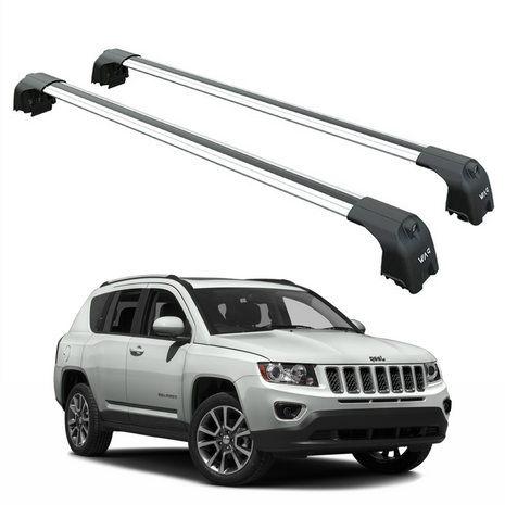 Jeep Compass 2011-2017 Portbagaj Taşıyıcı Ara Atkisi - Ara Çubuk Paw Pro 2 Gri