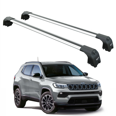 Jeep Compass 2017-2025 Portbagaj Taşıyıcı Ara Atkisi - Ara Çubuk Paw Pro 2 Gri