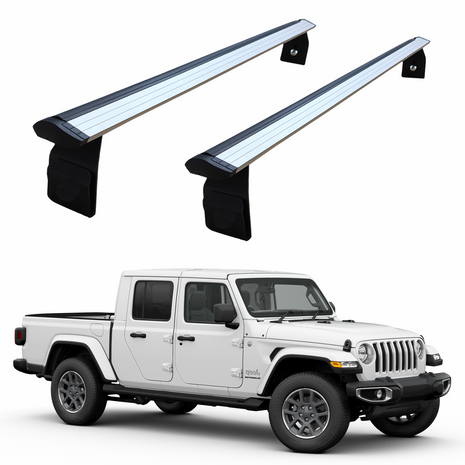 Jeep Gladiator JT 2020-2025 Yagmur Oluklu Üst Tavan Taşıyıcı Ara Atkısı Gri