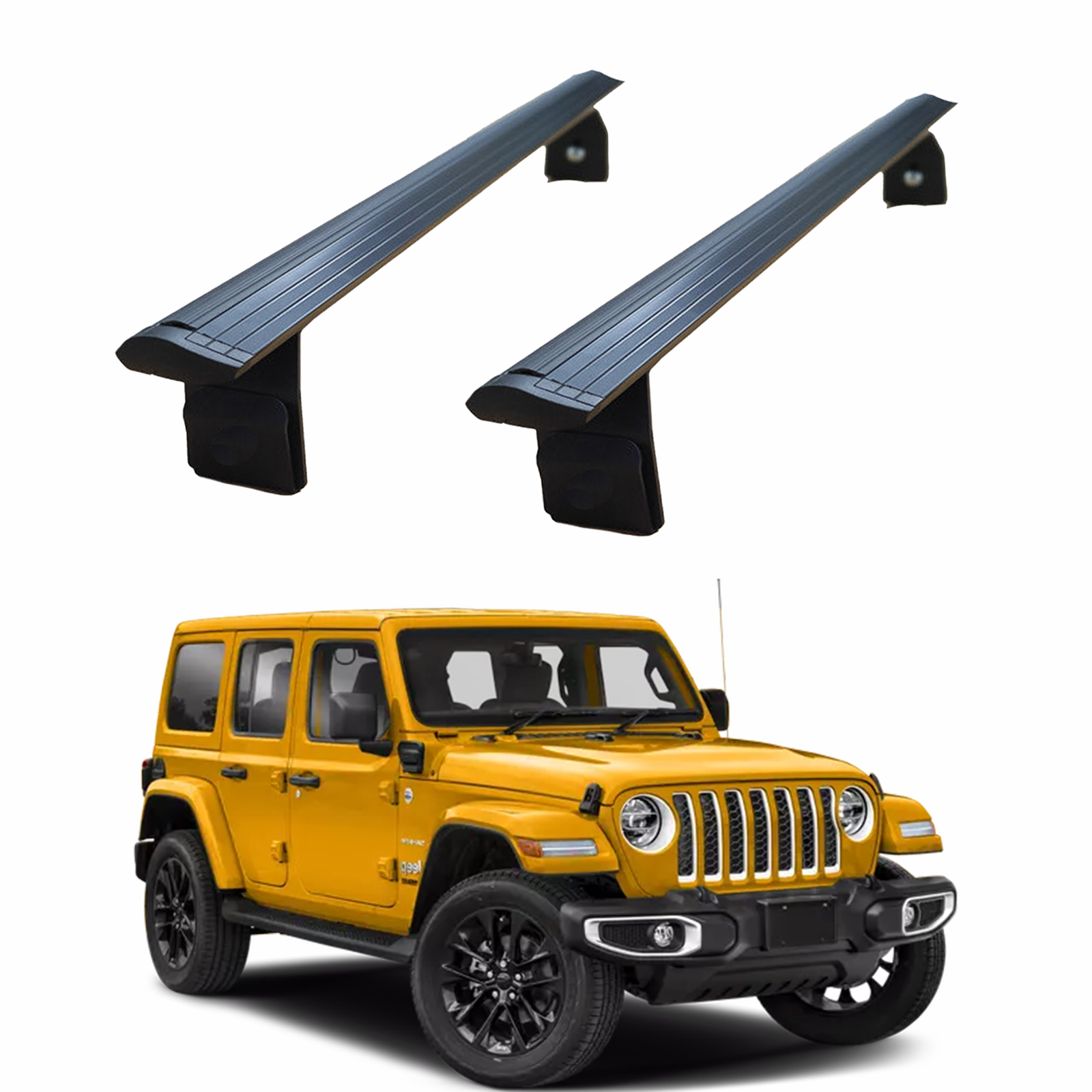 Jeep Wrangler Jl 2018-2025 Yagmur Oluklu Üst Tavan Taşıyıcı Ara Atkısı Paw Siyah