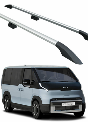 Kia Pv5 Araç Üstü Alüminyum Tavan Yan Rayları Plus Serisi - Gri