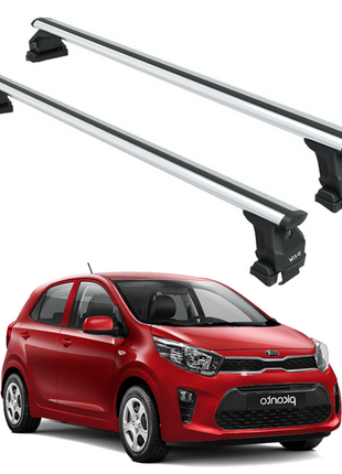 Kia Picanto 2017-2023 Oluksuz Üst Tavan Portbagaj Taşıyıcı Ara Atkısı Toros Serisi Pro 4 Gri