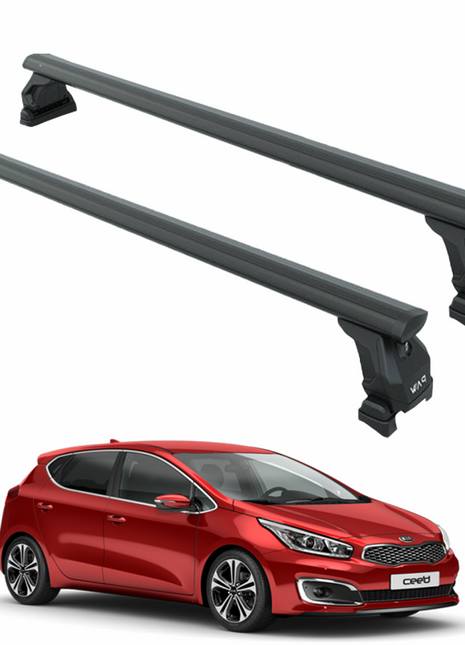 Kia Ceed 2012-2018 Portbagaj Taşıyıcı Ara Atkı Aparatı Paw Pro 3 Siyah