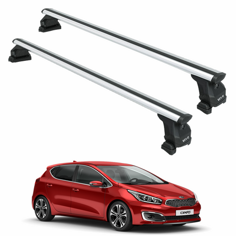 Kia Ceed 2012-2018 Portbagaj Taşıyıcı Ara Atkı Aparatı Paw Pro 3 Gri