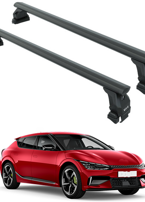 Kia Ev6 2019-2025 Oluksuz Üst Tavan Portbagaj Taşıyıcı Ara Atkısı Toros Serisi Pro 4 Siyah