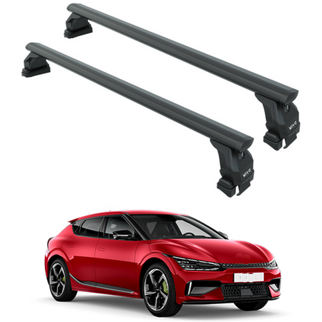 Kia Ev6 2019-2025 Oluksuz Üst Tavan Portbagaj Taşıyıcı Ara Atkısı Toros Serisi Pro 4 Siyah
