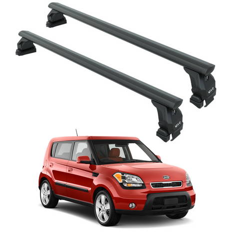 Kia Soul 2008-2013 Oluksuz Üst Tavan Portbagaj Taşıyıcı Ara Atkısı Toros Serisi Pro 4 Siyah