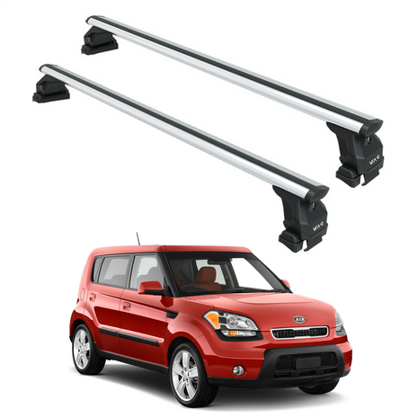 Kia Soul 2008-2013 Oluksuz Üst Tavan Portbagaj Taşıyıcı Ara Atkısı Toros Serisi Pro 4 Gri