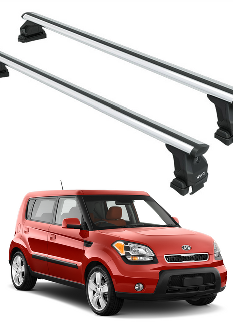 Kia Soul 2008-2013 Oluksuz Üst Tavan Portbagaj Taşıyıcı Ara Atkısı Toros Serisi Pro 4 Gri