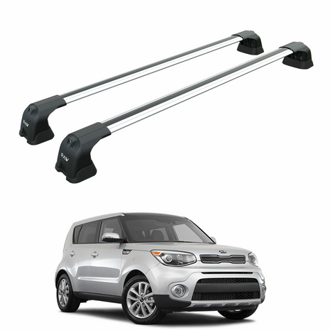 Kia Soul 2011-2019 Portbagaj Taşıyıcı Ara Atkı Aparatı Paw Pro 3 Gri