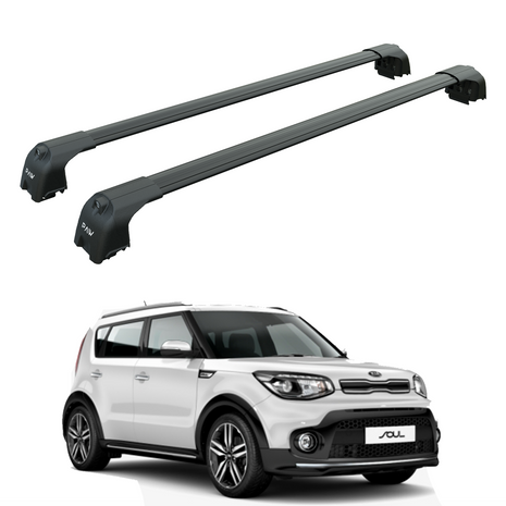 Kia Soul 2014-2019 Portbagaj Taşıyıcı Ara Atkisi - Ara Çubuk Paw Pro 2 Pro 2 Siyah