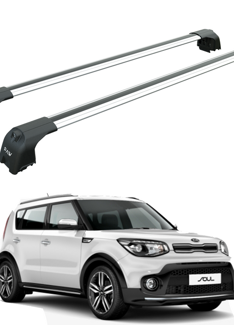 Kia Soul 2014-2019 Portbagaj Taşıyıcı Ara Atkisi - Ara Çubuk Paw Pro 2 Paw Pro 2 Gri