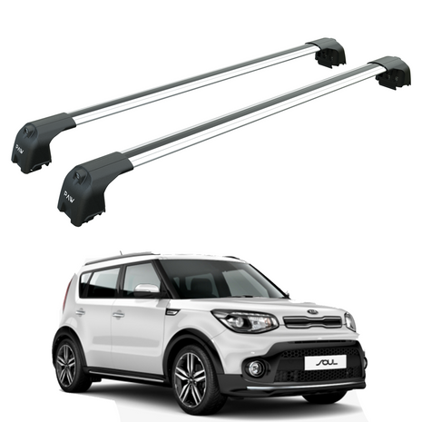 Kia Soul 2014-2019 Portbagaj Taşıyıcı Ara Atkisi - Ara Çubuk Paw Pro 2 Paw Pro 2 Gri