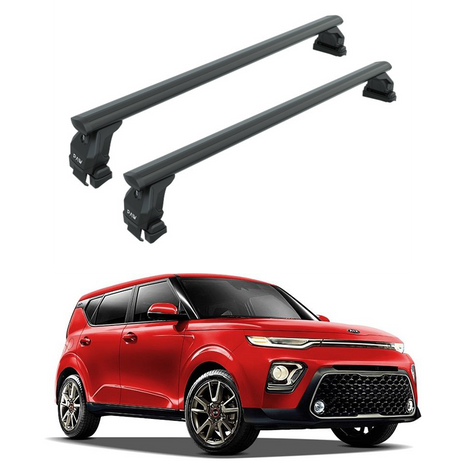 Kia Soul 2021-2025 Tavan Taşıyıcı Ara Barlar – Vidalı Montaj, Toros Fix Pro, Fix Pro Series Siyah