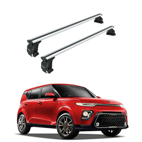 Kia Soul 2021-2025 Tavan Taşıyıcı Ara Barlar – Vidalı Montaj, Toros Fix Pro, Fix Pro Series Gri
