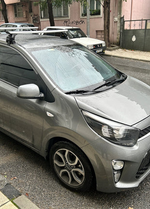 Kia Picanto 2017-2023 Oluksuz Üst Tavan Portbagaj Taşıyıcı Ara Atkısı Toros Serisi Pro 4 Siyah