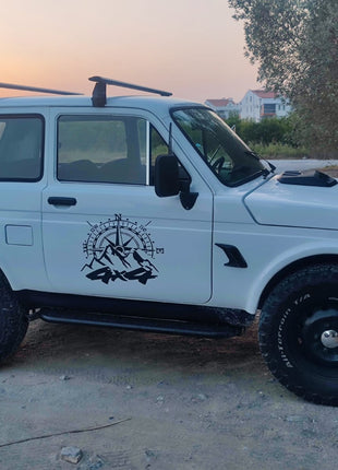 Lada Niva 1977 -2025 Yagmur Oluklu Üst Tavan Taşıyıcı Ara Atkısı Paw Siyah