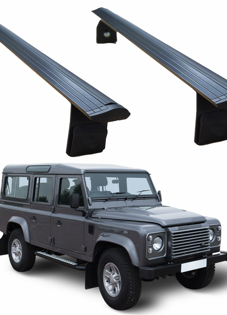 Land Rover Defender 110 1993-2020 Yagmur Oluklu Üst Tavan Taşıyıcı Ara Atkısı Paw Siyah
