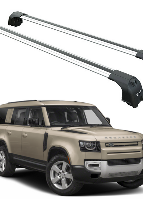 Land Rover Defender 130 2020-2025 Roof Rack Cross Bars T Slot Rail Gri