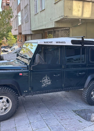Land Rover Defender 110 1993-2020 Yagmur Oluklu Üst Tavan Taşıyıcı Ara Atkısı Paw Siyah