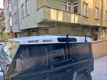 Land Rover Defender 110 1993-2020 Yagmur Oluklu Üst Tavan Taşıyıcı Ara Atkısı Paw Siyah