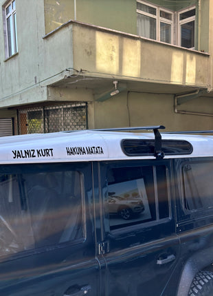 Land Rover Defender 110 1993-2020 Yagmur Oluklu Üst Tavan Taşıyıcı Ara Atkısı Paw Gri