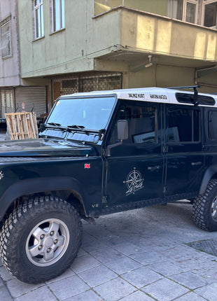 Land Rover Defender 110 1993-2020 Yagmur Oluklu Üst Tavan Taşıyıcı Ara Atkısı Paw Gri