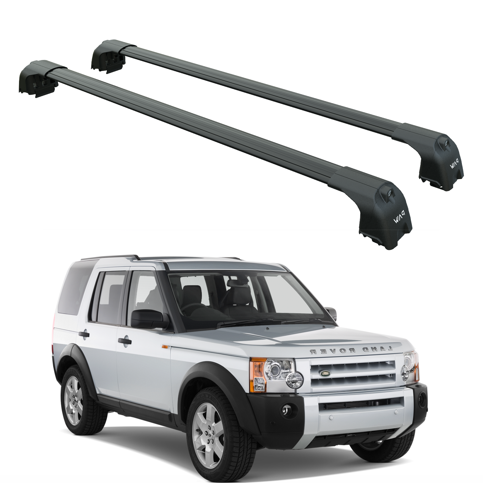 Land Rover Discovery LR3 (2004-2010) Tavan Taşıyıcı Ara Barlar Vidalı Montaj, Toros Fix Pro, Siyah