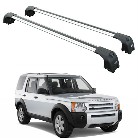 Land Rover Discovery LR3 (2004-2010) Tavan Taşıyıcı Ara Barlar – Vidalı Montaj, Toros Fix Pro, Gri