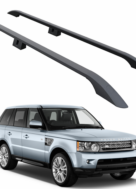 Land Rover Range Rover Vogue 2002-2012 L322 Araç Üstü Alüminyum Tavan Yan Rayları Plus Serisi - Siyah