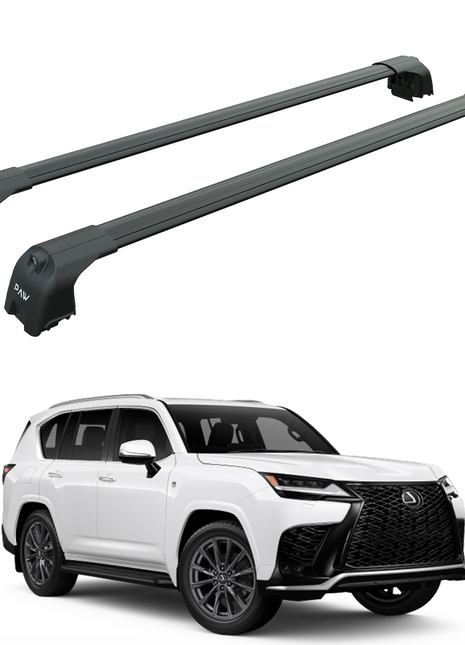 Lexus Lx 600 2021-2025 Portbagaj Taşıyıcı Ara Atkisi - Ara Çubuk Paw Pro 2 Siyah