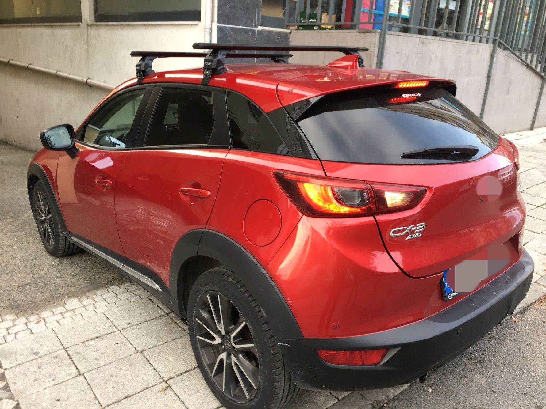 Mazda Cx 30 S 2020-2025 Oluksuz Üst Tavan Portbagaj Taşıyıcı Ara Atkısı Toros Serisi Pro 4 Fix Point Alu Siyah