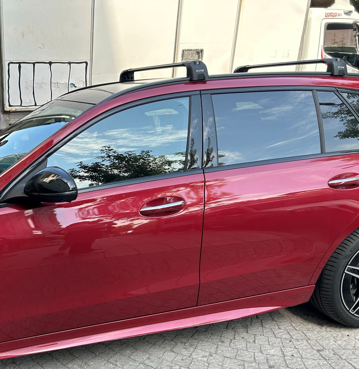 Mercedes C Estate S205 2014-2021 Portbagaj Taşıyıcı Ara Atkisi - Ara Çubuk Paw Pro 2 Gri