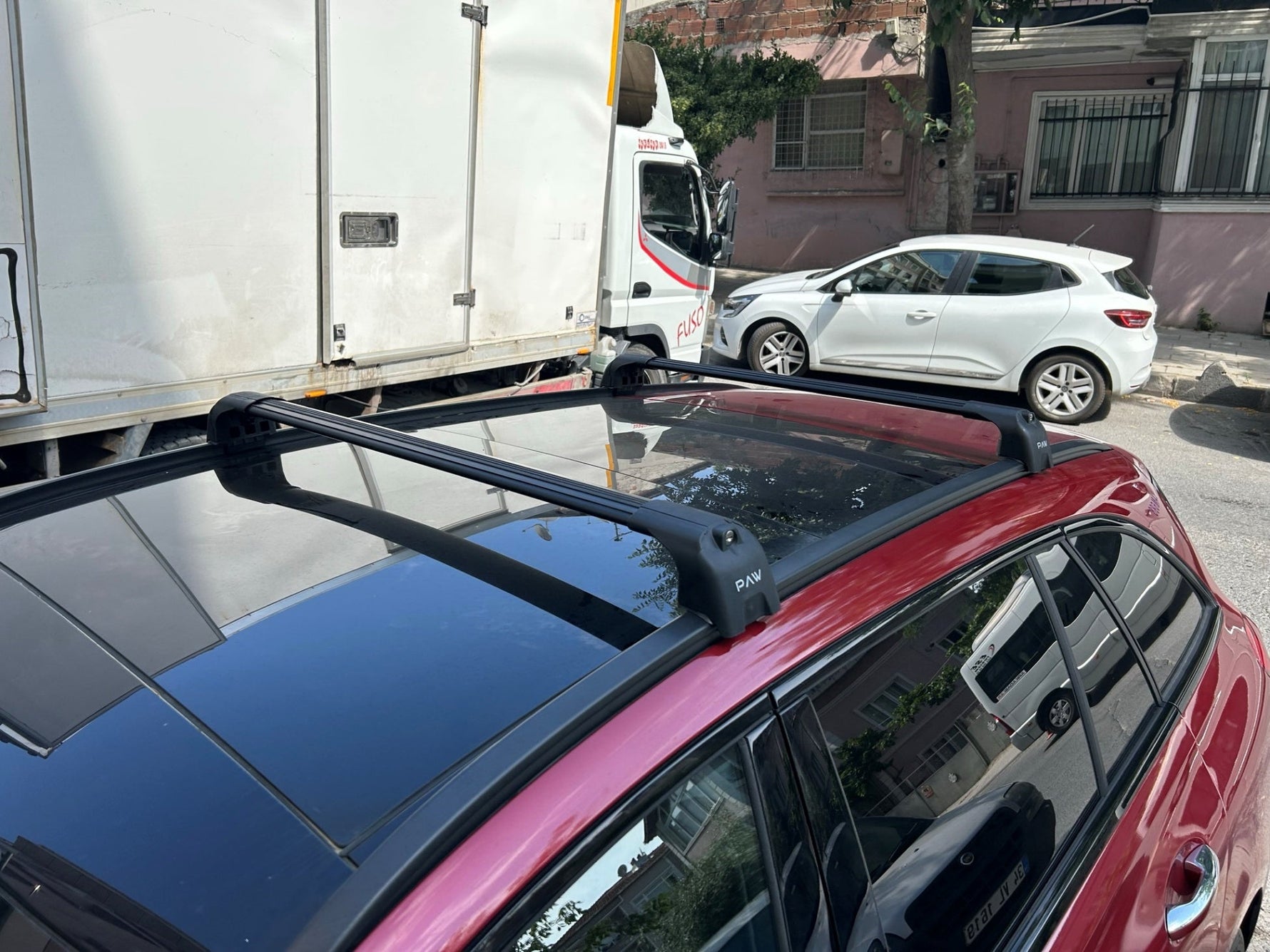 Hyundai Santa Fe 2018-2023 Portbagaj Taşıyıcı Ara Atkisi - Ara Çubuk Paw Pro 2 Gri
