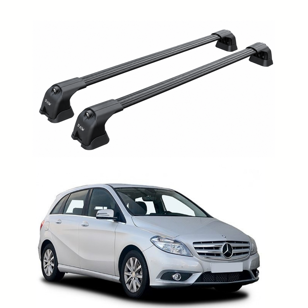Paw Mercedes-Benz B Serisi (W246) 2011-2018 Ara Atkı Portbagaj Taşıyıcı - Pro 3 Siyah