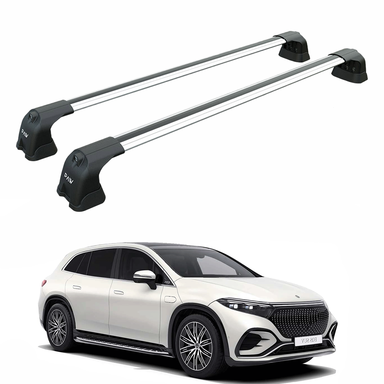 Mercedes Benz Eqs Suv 2022-2025 Portbagaj Taşıyıcı Ara Atkı Aparatı Paw Pro 3 Gri