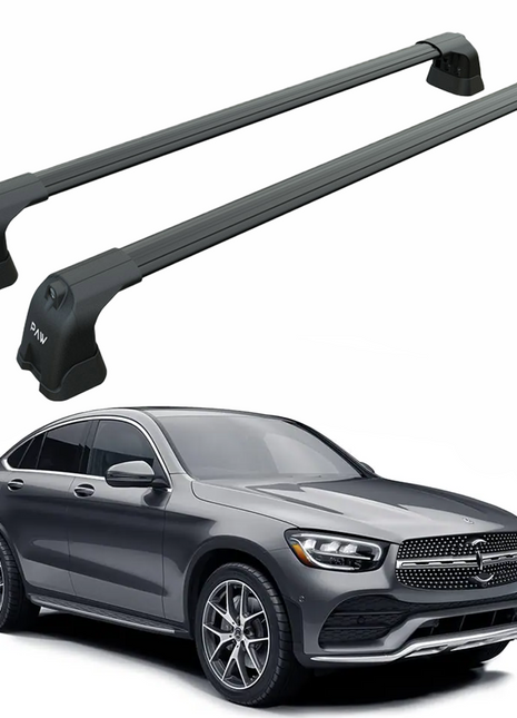 Mercedes Benz Glc Coupe 2015-2022 Portbagaj Taşıyıcı Ara Atkı Aparatı Paw Pro 3 Siyah