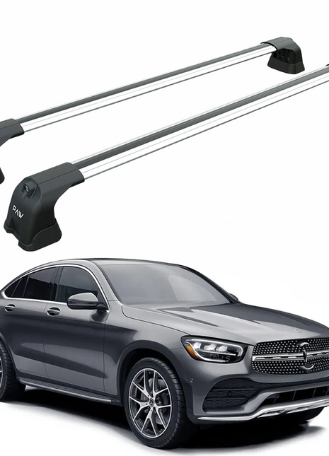 Mercedes Benz Glc Coupe 2015-2022 Portbagaj Taşıyıcı Ara Atkı Aparatı Paw Pro 3 Gri