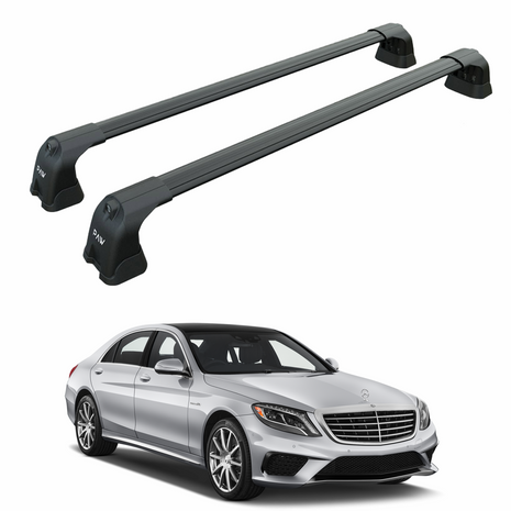 Mercedes S-Class W222 2014-2020 Portbagaj Taşıyıcı Ara Atkı Aparatı Paw Pro 3 Siyah