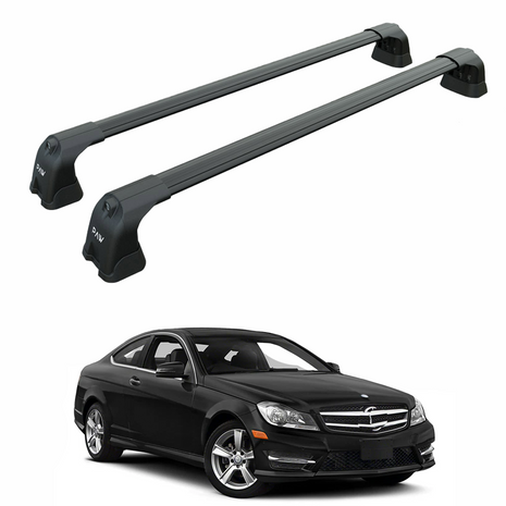 Mercedes C Coupe C204 2007-2014 Portbagaj Taşıyıcı Ara Atkı Aparatı Paw Pro 3 Siyah