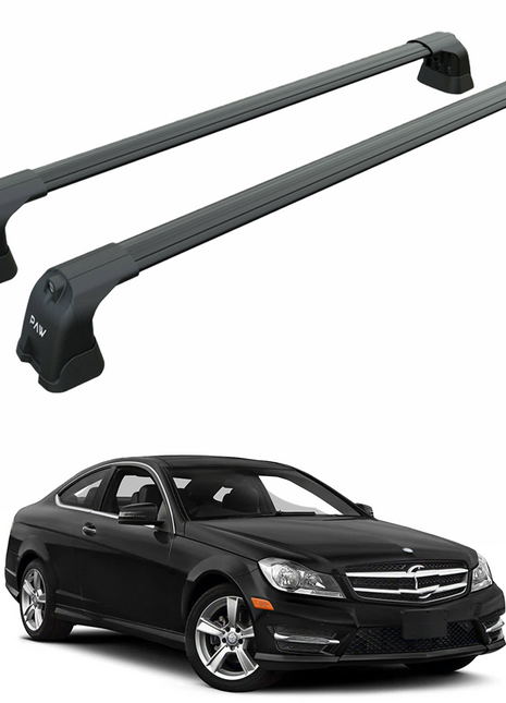 Mercedes C Coupe C204 2007-2014 Portbagaj Taşıyıcı Ara Atkı Aparatı Paw Pro 3 Siyah