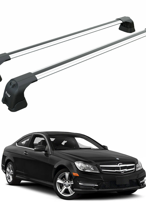 Mercedes C Coupe C204 2007-2014 Portbagaj Taşıyıcı Ara Atkı Aparatı Paw Pro 3 Gri
