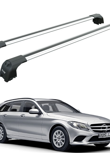 Mercedes C Estate S205 2014-2021 Portbagaj Taşıyıcı Ara Atkisi - Ara Çubuk Paw Pro 2 Gri