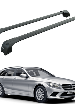 Mercedes C Estate S205 2014-2021 Portbagaj Taşıyıcı Ara Atkisi - Ara Çubuk Paw Pro 2 Siyah