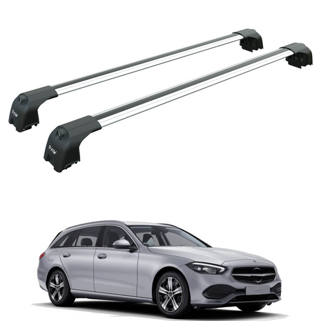 Mercedes C Estate S206 2021-2025 Portbagaj Taşıyıcı Ara Atkisi - Ara Çubuk Paw Pro 2 Gri
