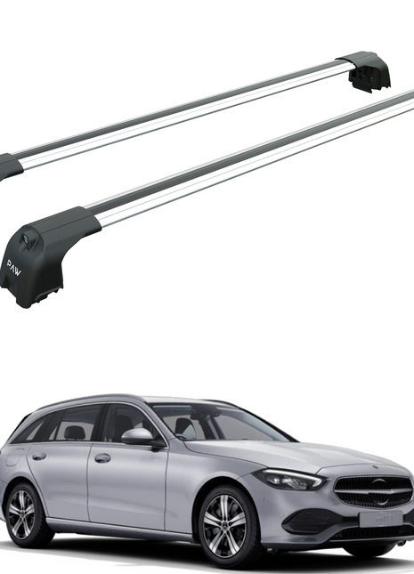 Mercedes C Estate S206 2021-2025 Portbagaj Taşıyıcı Ara Atkisi - Ara Çubuk Paw Pro 2 Gri