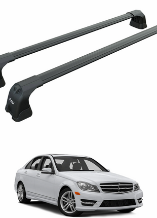 Mercedes C Sedan W204 2007-2014 Portbagaj Taşıyıcı Ara Atkı Aparatı Paw Pro 3 Siyah