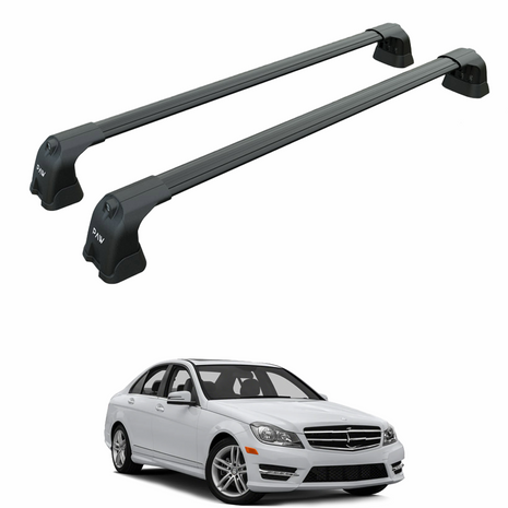 Mercedes C Sedan W204 2007-2014 Portbagaj Taşıyıcı Ara Atkı Aparatı Paw Pro 3 Siyah