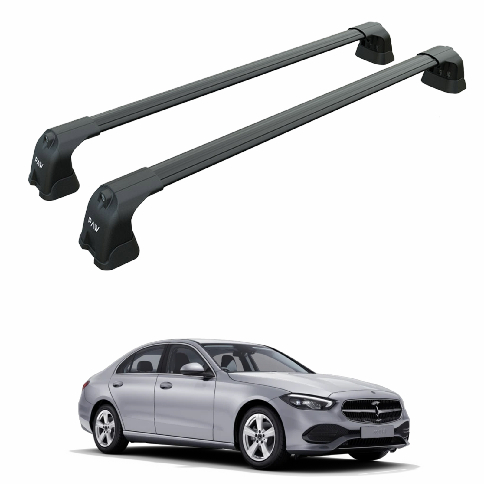 Mercedes C Sedan W206 2022-2025 Portbagaj Taşıyıcı Ara Atkı Aparatı Paw Pro 3 Siyah