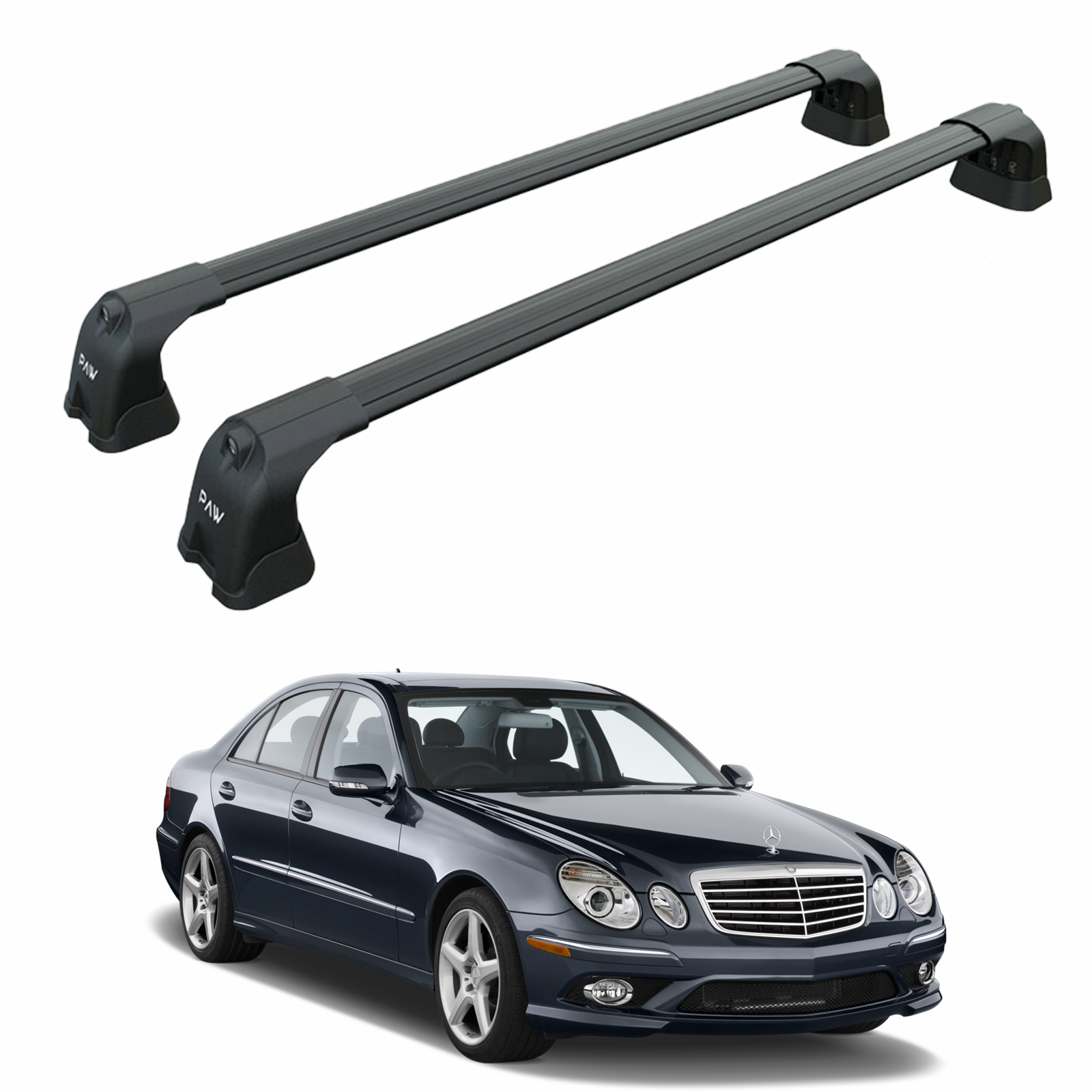 Mercedes E Sedan W211 2002-2010 Portbagaj Taşıyıcı Ara Atkı Aparatı Paw Pro 3 Siyah